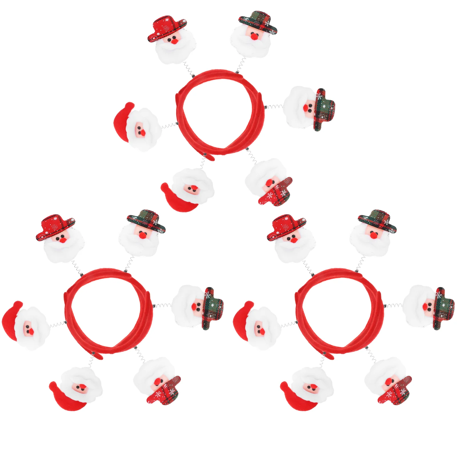 9 Pack Christmas Headband Themed Headwear Hair Accessories Hat Reindeer Antlers Headbands