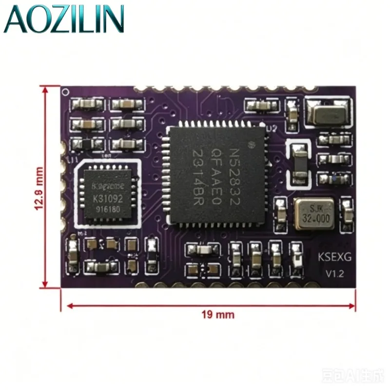 AOZILIN EEG102 Dual Channel Brain Wave Module Bluetooth Serial EEG Signal Acquisition For Mind Relax Research