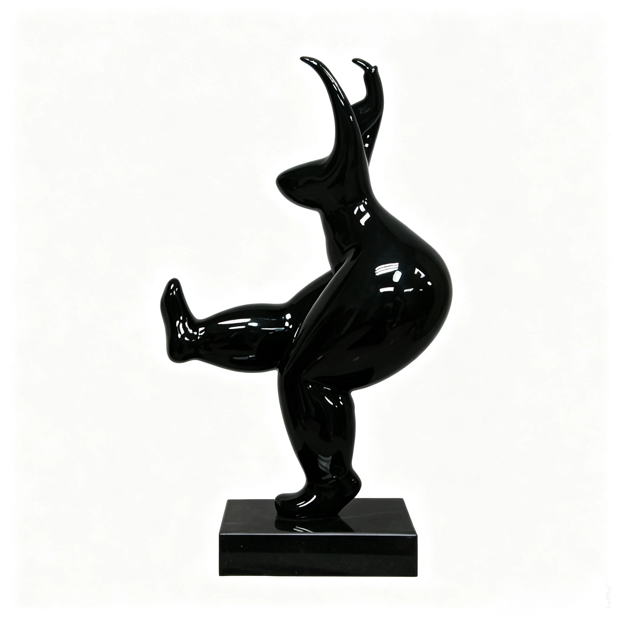 *fl  Abstract Fat Lady Dancer Handmade Hand-painted Fashion Resin Sculpture Modern for Art Dancing Woman Statue Home Hotel