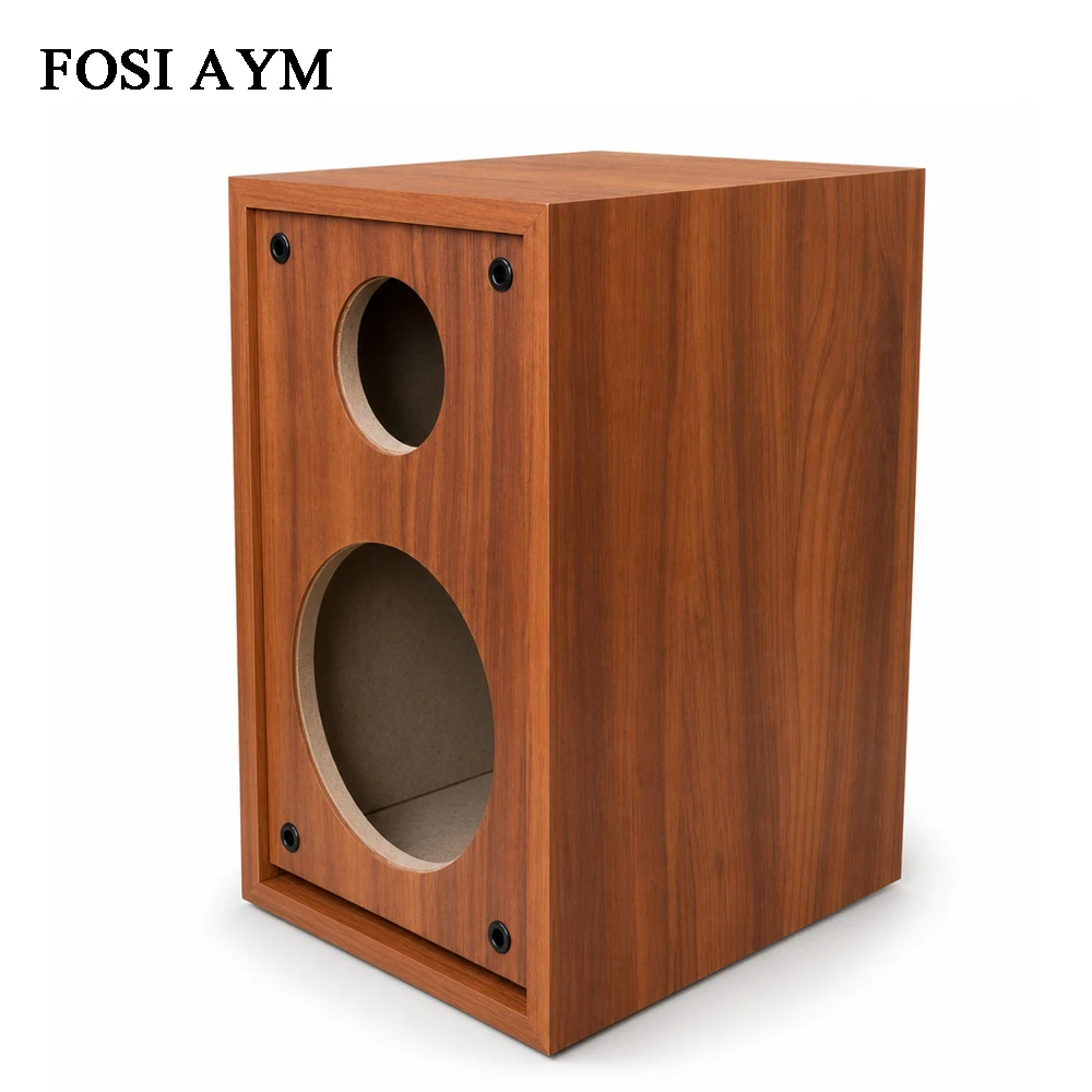 FOSI AYM Wooden Labyrinth Speaker Cabinet 6.5 Inch Woofer 4 Inch Tweeter 2 Way DIY Empty Audio Enclosure Box