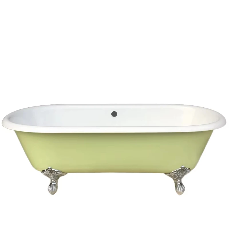 

Modern cast iron freestanding bathtub with soaker function drainer