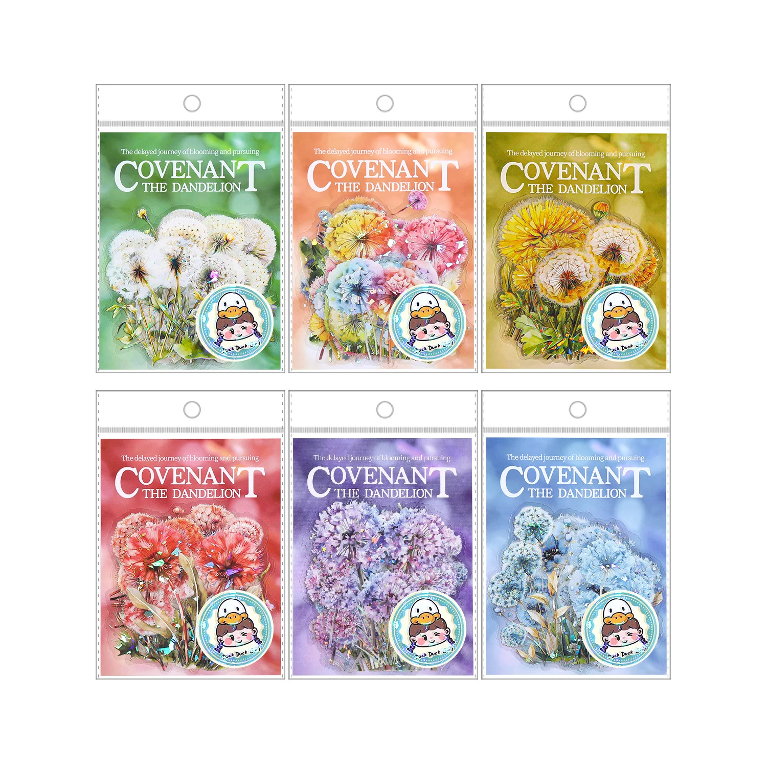 10pcs/1lot Kawaii Scrapbook Sticker  Dandelion Covenant Scrapbooking Supplies Planner Decorative Craft Stationery Sticker