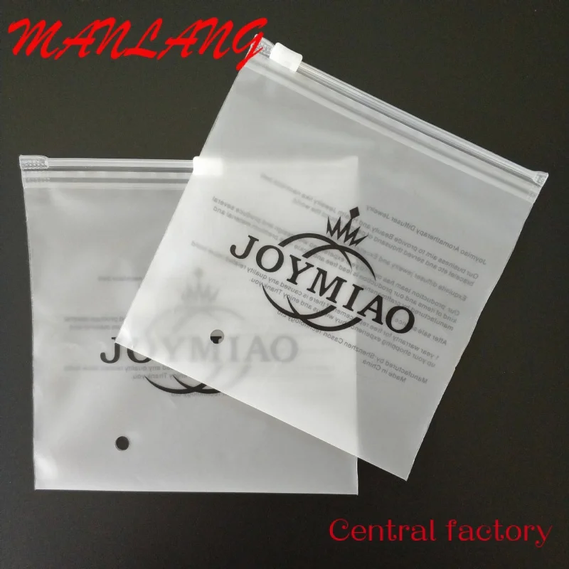 Custom  Small size EVA clothing packing ziplock plastic bag logo printed zipper frosted custom clothing packaging bag