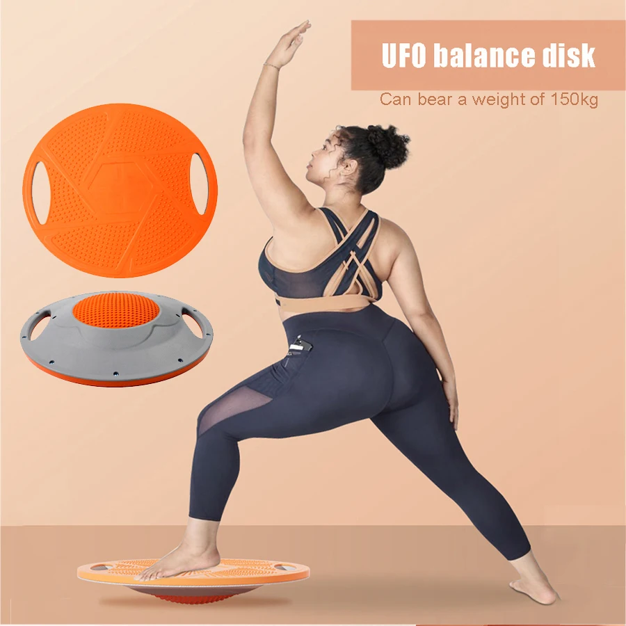 Portable PP Skid-Proof 360°Circular Wobble Balance Board Yoga Cardio Pedals Home Gym Fitness Core Stability Waist Twist Trainer