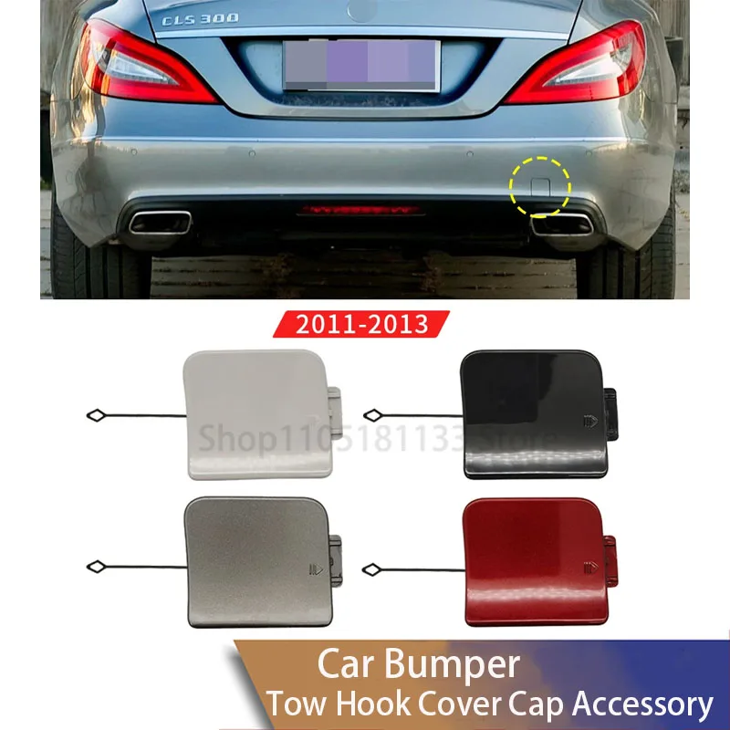 For Mercedes W218 CLS Class 2012-2013 Rear Bumper Tow Hook Cover 2188850723 Black Precision Engineered CLS200 CLS300 CLS350