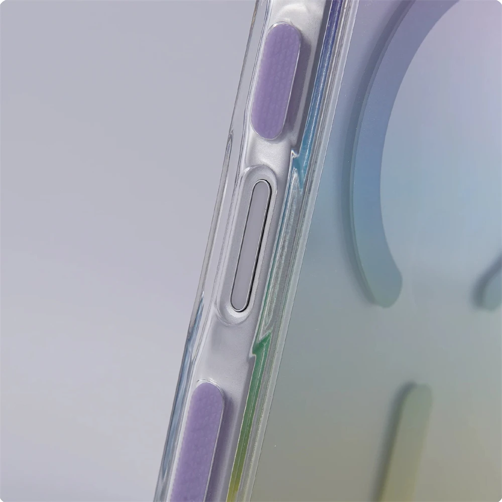 Modny gradientowy kolorowy magnetyczny futerał ochronny do iPhone 18 17 Pro Max 16 15 14 13 z obsługą bezprzewodowego ładowania Magsafe, odporny na wstrząsy. — zdjęcie produktu 5