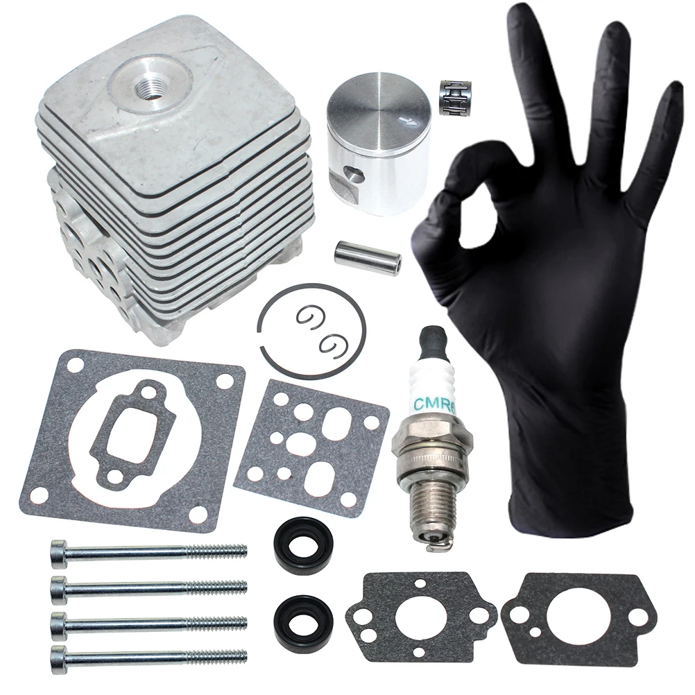 Cylinder Piston Kit For Stihl FS38 2-Mix ,FS55 2-Mix,FS55R 2-Mix,HS45 2-Mix,HS52, (From 2012 Version)