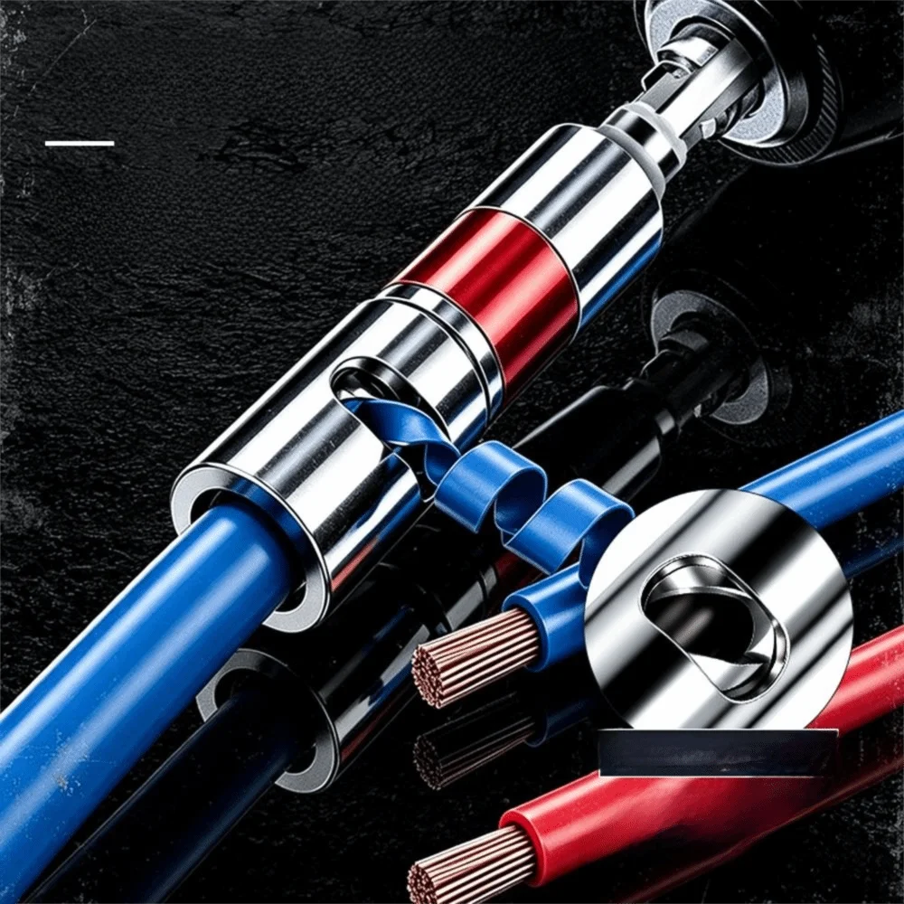 Hexagonal Shank Wire Stripping Tool Solid Metal Stable Structure Hexagonal Handle Tool Multiple Length Options
