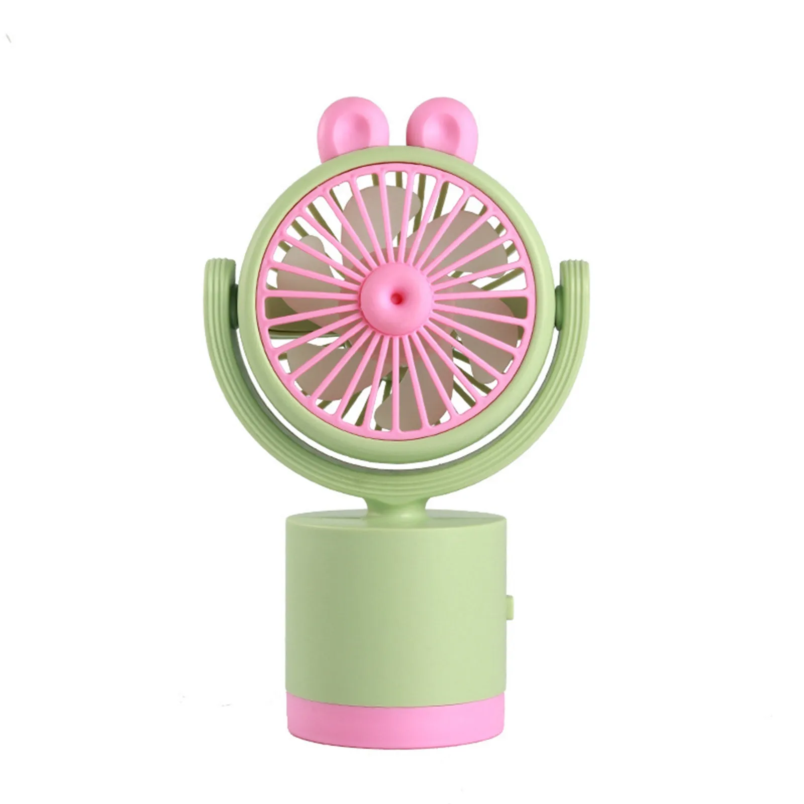 Mini USB Charging Small Fan for Summer Coolness Handheld Shaking Rabbit Fan Portable Desktop Electric Fan  Cool Cooling Artifact