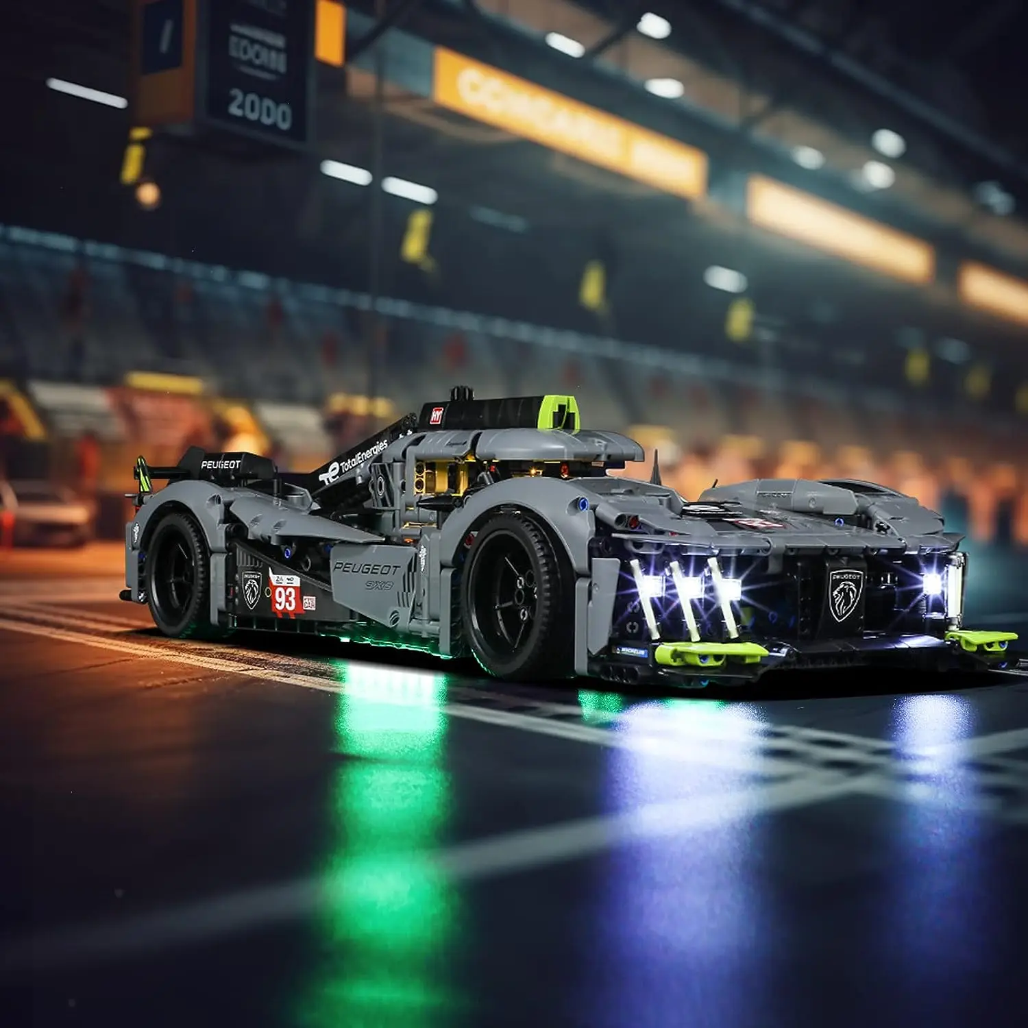 Hprosper LED Lights for Technic 42156 Peugeot 9X8 24H Le Mans Hybrid Hypercar Racing Car (Not Include Lego Building Blocks Set)