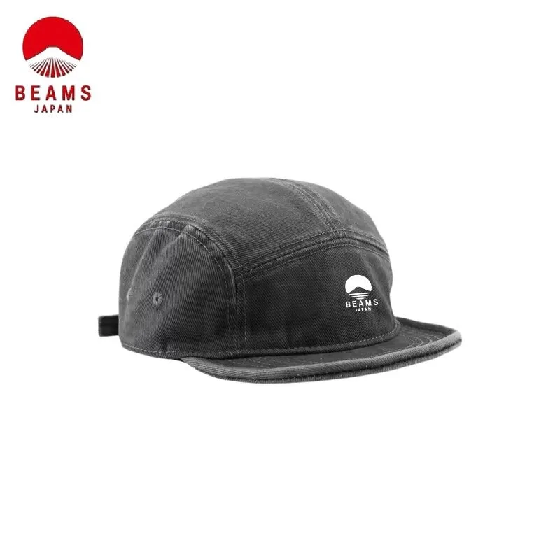 BEAMS Japanese‑Style Vintage Washed Short Brim Baseball Cap, Face‑flattering Sun Protection Peaked Hat Unisex