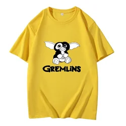 2024 Men Short Sleeve Gremlins Gizmo Kawaii Printed T-shirt Cotton Men New Casual Clothes Tee T-Shirt Women Fashion Tops