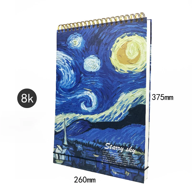 Bloc de bocetos de varios tamaños, cuaderno de bocetos de arte, Bloc de dibujo en blanco, cuaderno de bocetos grueso para práctica de dibujo de clase de arte creativa