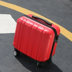 Valise à roulettes pour enfants, petite boîte à mot de passe, valise d'embarquement, 18 