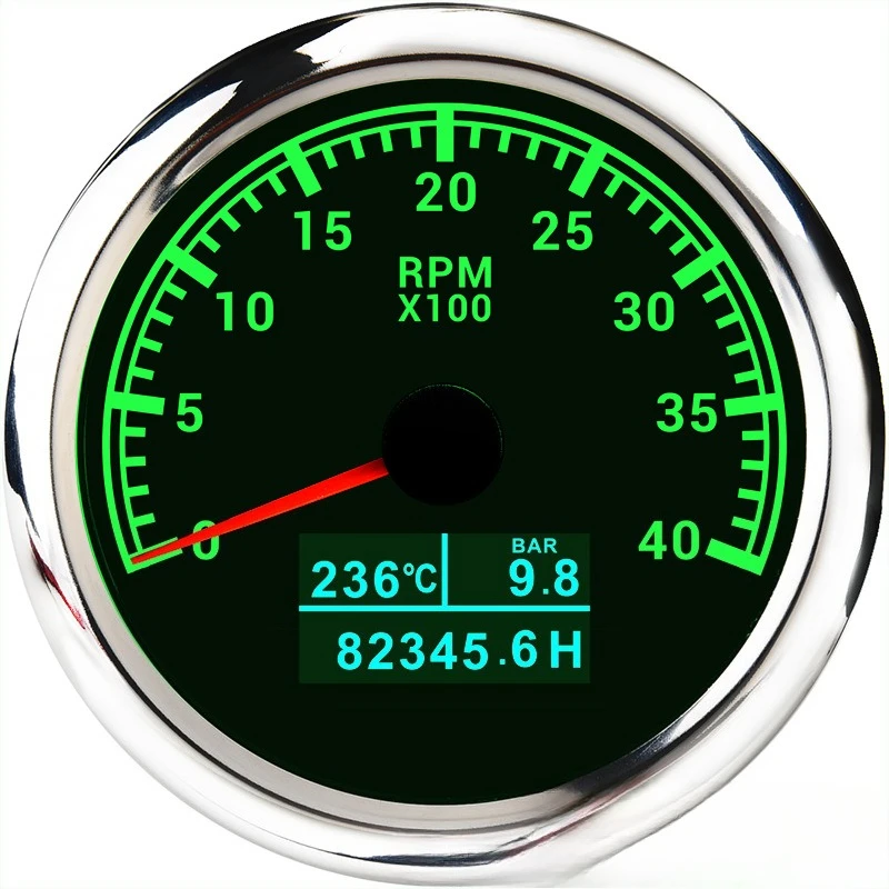 Speed Water Temperature Oil Pressure Three-in-One Instrument Applicable Engine Diesel Vehicle Yacht Outboard Engine