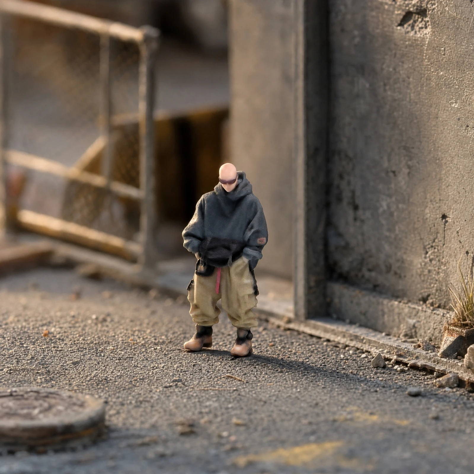 1/64 Scale Figure Compact Miniature Character Model Miniature People Figurines Trendy Figures Unpainted for Diorama Builders