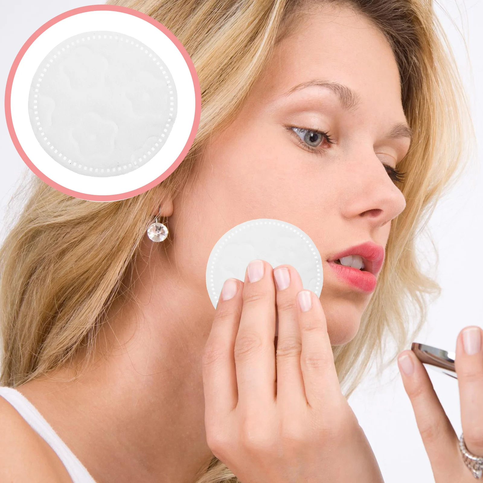 Multi-Use Cotton Makeup Remover Pads Adequate Face Cleansing Soft Exfoliating Cotton Rounds for Makeup Removal and Facial Skin