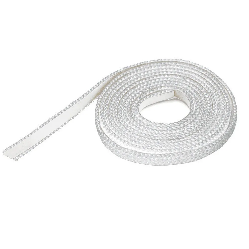 Glass Seal Flat Stove Rope Fiberglass 10mm Width 200/250/300/400cm Length Flexible Functional White Lightweight