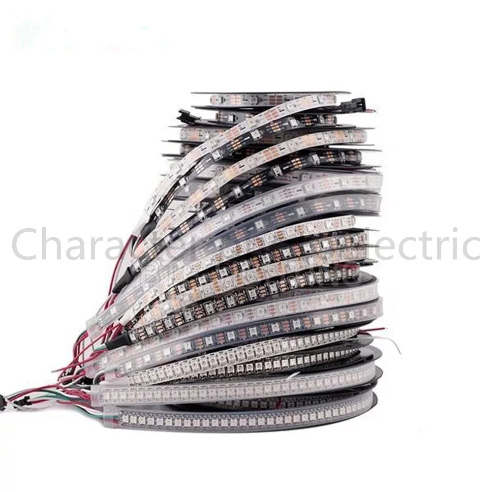 1m/5m DC5V individually addressable ws2812b led strip ws2811ic Built-in 30/60/144 pixels,smart rgb led light tape ribbon IP30/67