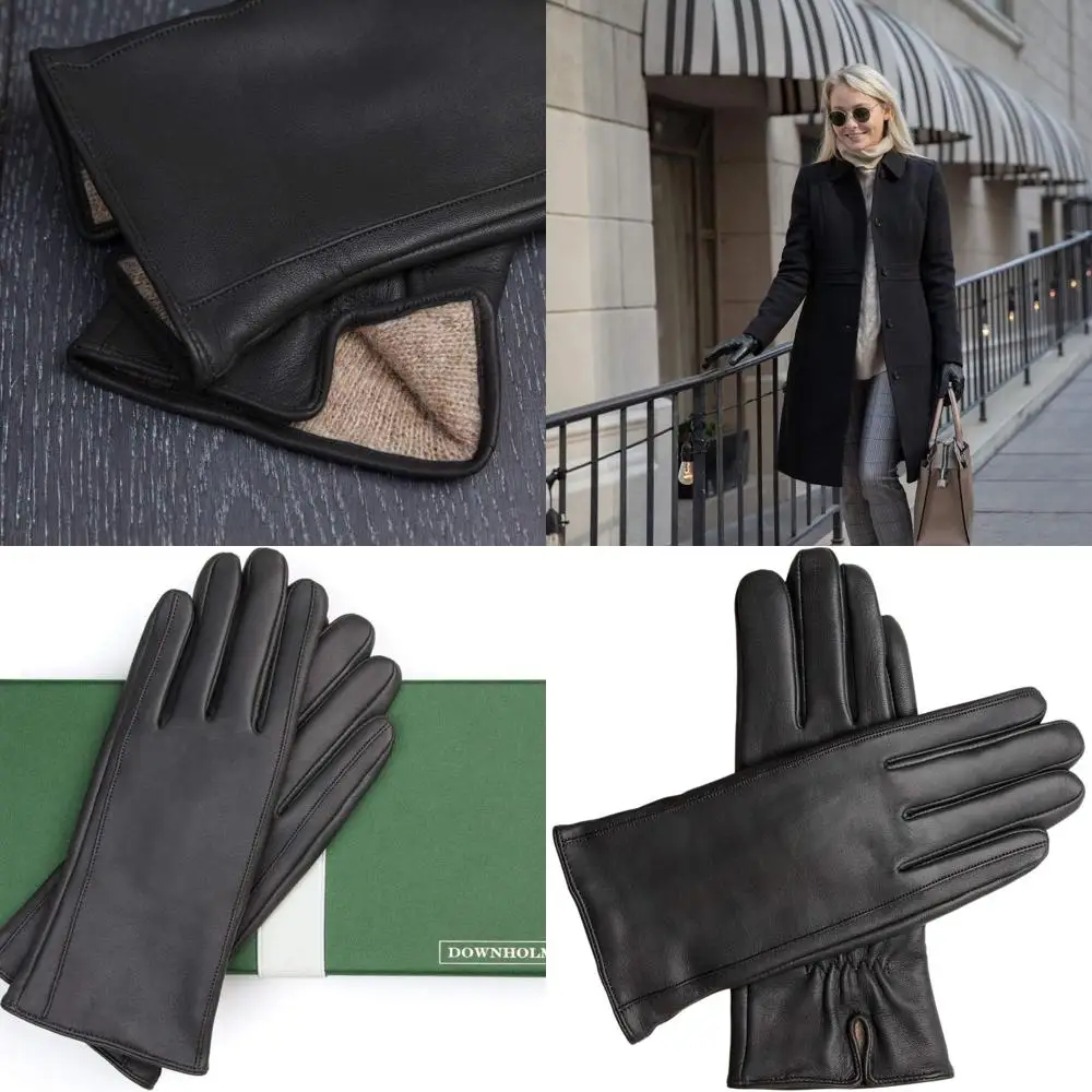 

Classic Leather Cashmere-Lined Women's Gloves