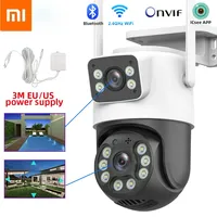 Xiaomi Camera 4K 8MP Dual Lens Wireless Outdoor Security PTZ IP Cameras AI Human Detect CCTV Camera 4X Digital Zoom