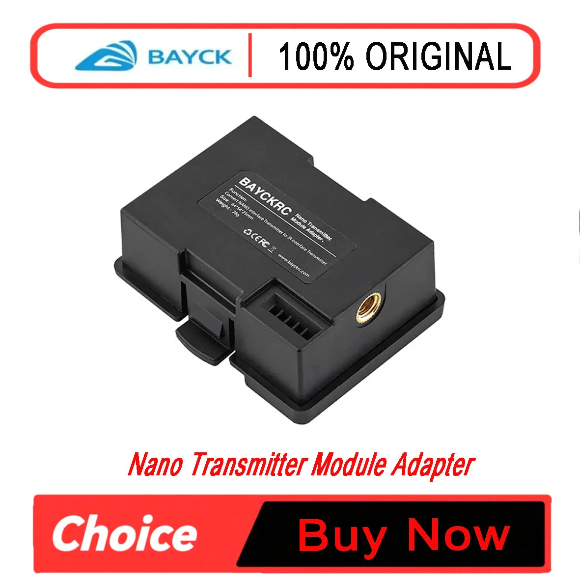 BAYCKRC NANO Transmitter Module Adapter / Converts Nano-Interface RF Module to JR Bay-Compatible RF Module
