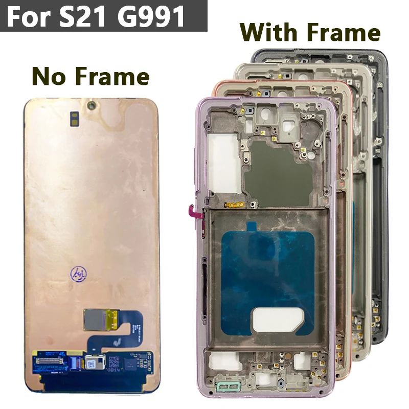 Super OLED S21 LCD display For SAMSUNG S21 G991 G990F/DS Touch Screen Display S21 Plus G996F Digitizer Replacement Parts