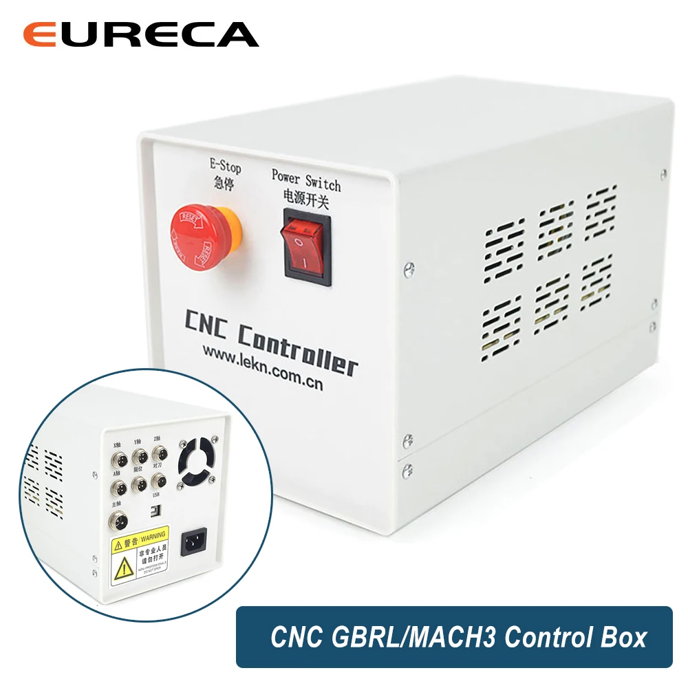 MACH3 GRBL CNC Control Box 4 Axis for 500W 800W 1.5KW CNC Router Cutter Spindle Engraving Machine System Motherboard Controller