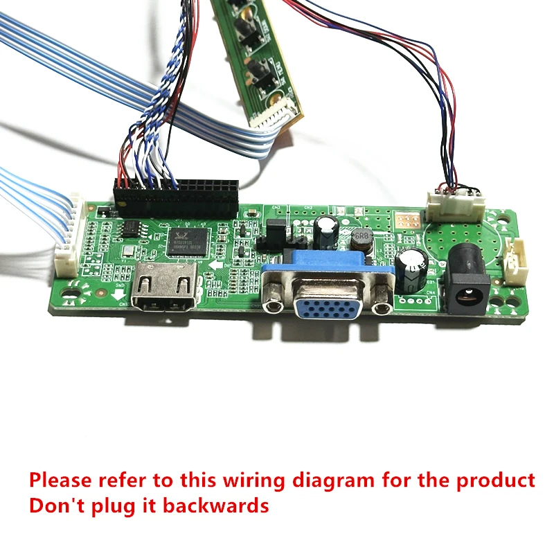 LCD Screen Controller Board Fit LP156WH3 LP156WH4 LP156WH9 DIY Kit HDMI-Compatible 40-Pin LVDS 1366*768 15.6