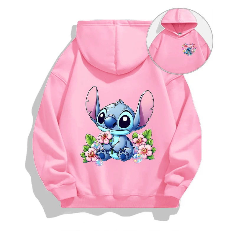 2026 الخريف ديزني غرزة لطيف هوديي الفتيان والفتيات موضة البلوز الأطفال في الهواء الطلق الترفيه سترة رياضية هدية عيد ميلاد #1