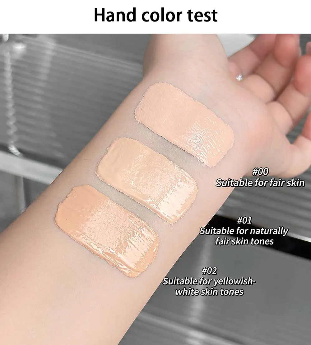 1 Pcs Natural Smooth Creamy Liquid Foundation Long Lasting Waterproof Even Skin Concealer Face Liquid Foundation Makeup Cosmetic