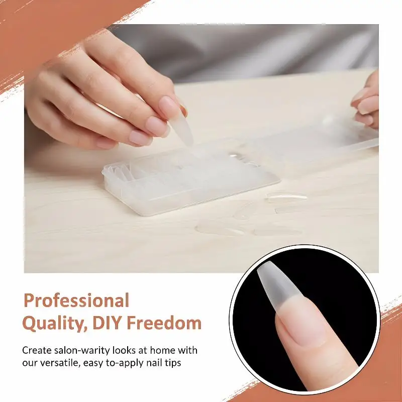 15 Sizes 240pcs Sandwich Dual Nail Forms Coffin Nail Molds for Acrylic Gel Extension Manicure Home Use Kit