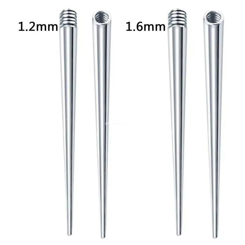 16G 14G Taper Insertion Pin Stainless Steel for Ear Nose Navel Nipple Stretcher Dropship