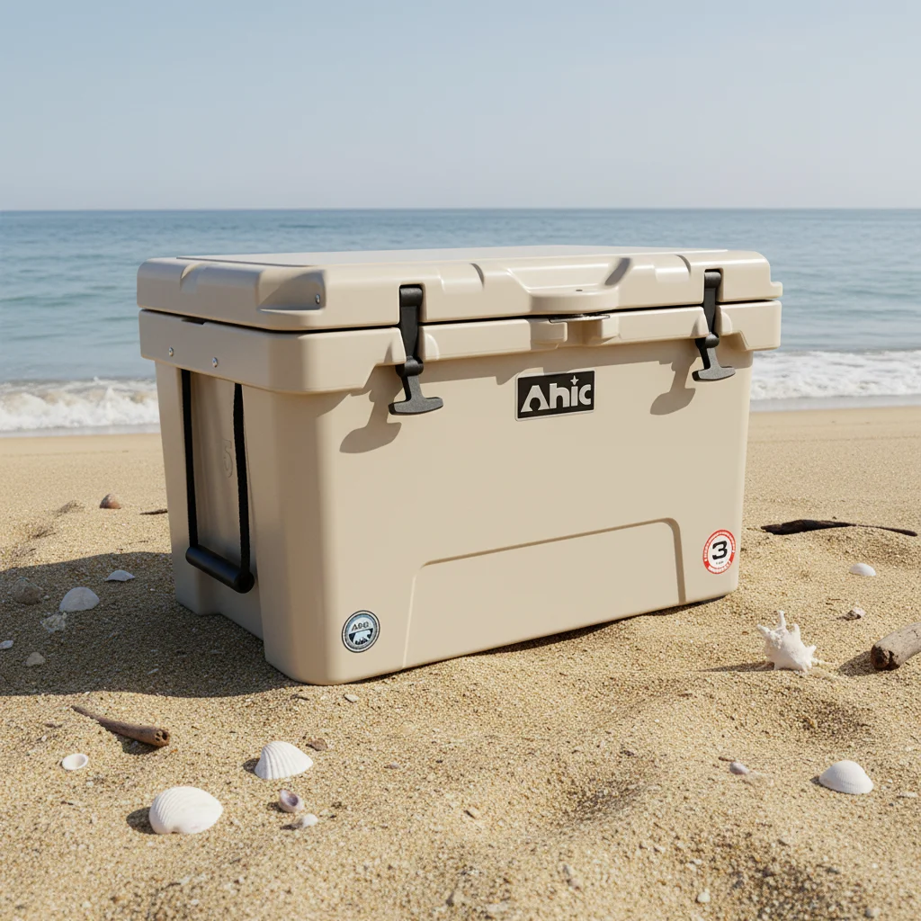 Large Size Rotomolded PE Cooler Box Insulated Thermal Hard Cooler for Camping Fishing Outdoor Travel Food Cans Storage Box