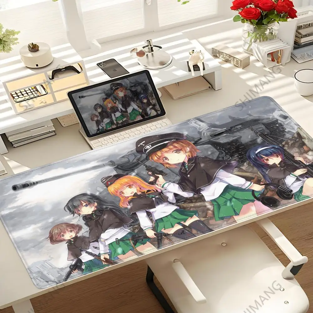 

Classic Anime Girls und Panzer Mouse Pad Computer Laptop Gaming Office Wrist Guard Non Slip Keyboard Pad