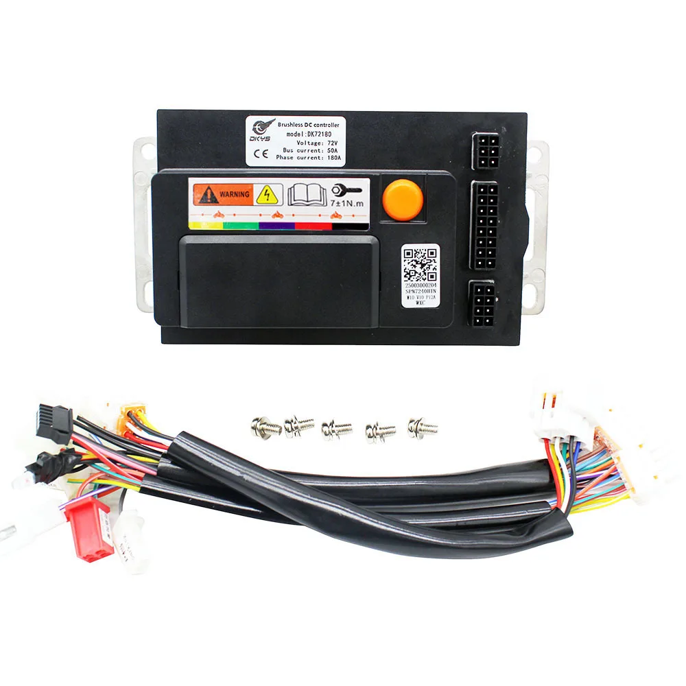 1 Pc 50A1800W Programmable Electric Vehicle Brushless Motor Controller 72V FOC Electric Bike Brushless DC Motor Controller