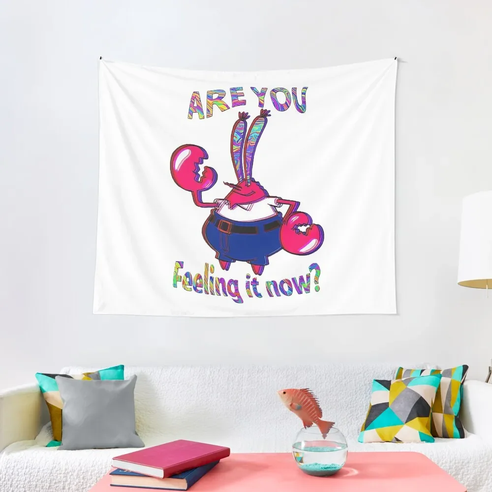 Are you feeling it now Mr. Krabs? Tapestry Wall Deco Anime Decor Decorative Paintings Aesthetic Room Decorations Tapestry