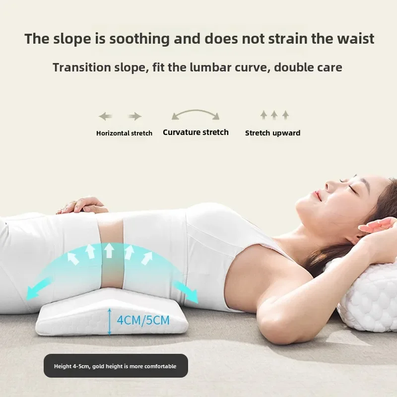 Lumbar pillow for pregnant women with lumbar disc discomfort, bed sofa, travel memory foam slow rebound soft lumbar cushion