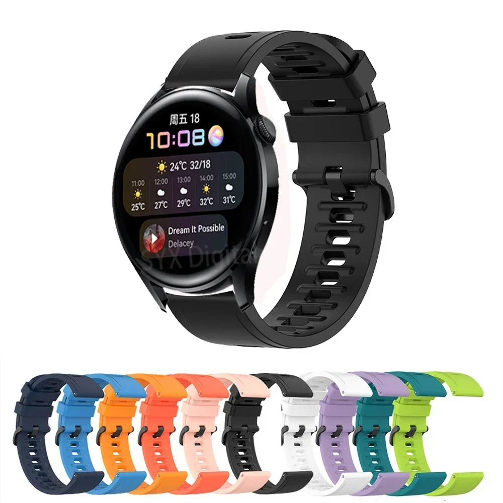 Für Huawei Watch 3 Pro Armband 22mm Silikonband Sportarmband für Huawei GT 3 GT 2 46mm/GT 2 Pro/2E/Runner Smartwatch Correa