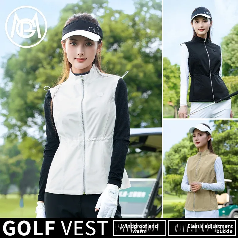 

PGM Women's Golf Wear 2025 Autumn and Winter Comfortable New Women's Vest Top YF843