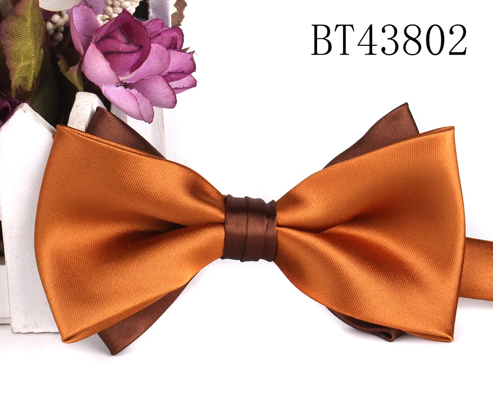 Satin Weave Bow Tie For Men Adult Multicolor Bow Ties For Business Wedding Butterfly Suits Cravats Bowties For Groomsmen Gifts
