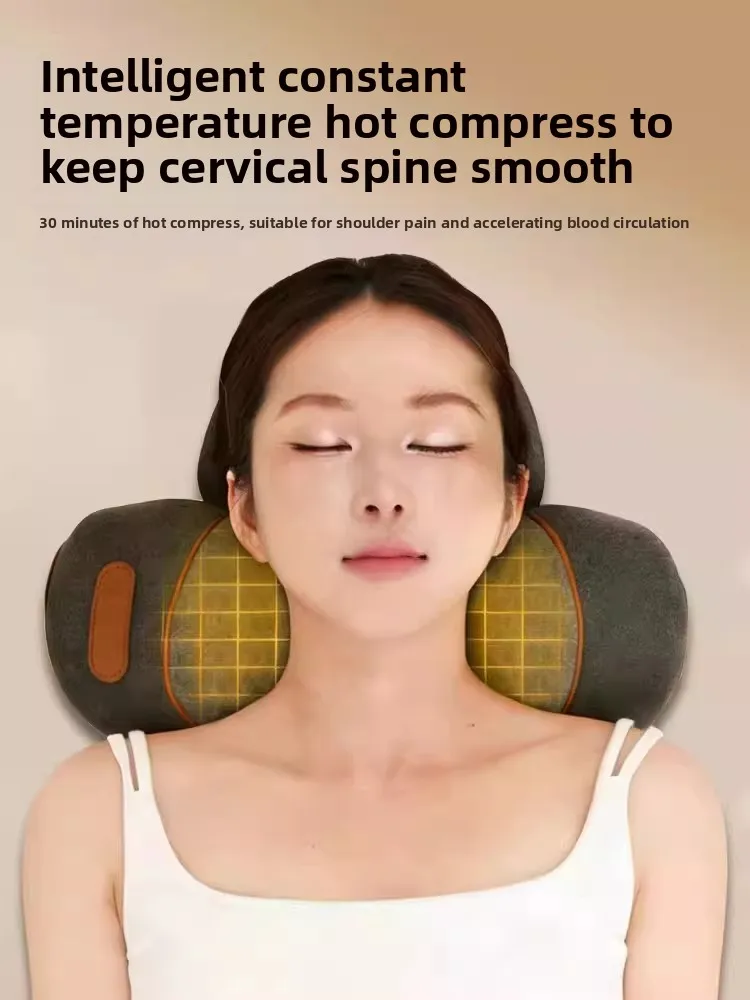 Pillow Cervical Spondylosis Special Sleep Aid Treatment Cervical Sleeping Anti-reverse Arch Hot Compress Massager