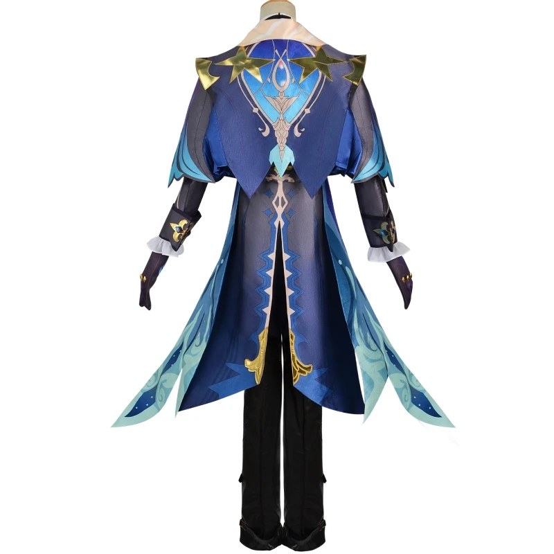 Neuvillette Costume Cosplay parrucca scarpe Anime gioco uniforme completo completo completo vestito di Halloween per donna uomo