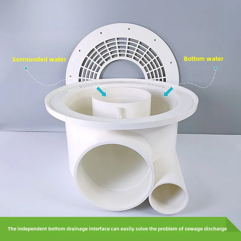 toilet floor drain automatic bottom surface filter overflow drainage