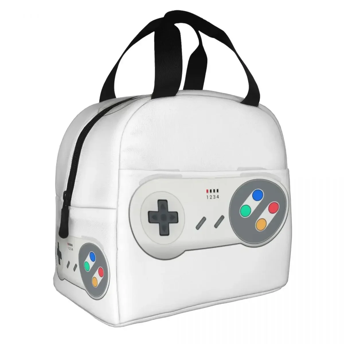 Custom Retro Video Game Turbo Controller Lunch Bag Men Women Warm Cooler Insulated Lunch Boxes for Adult Office
