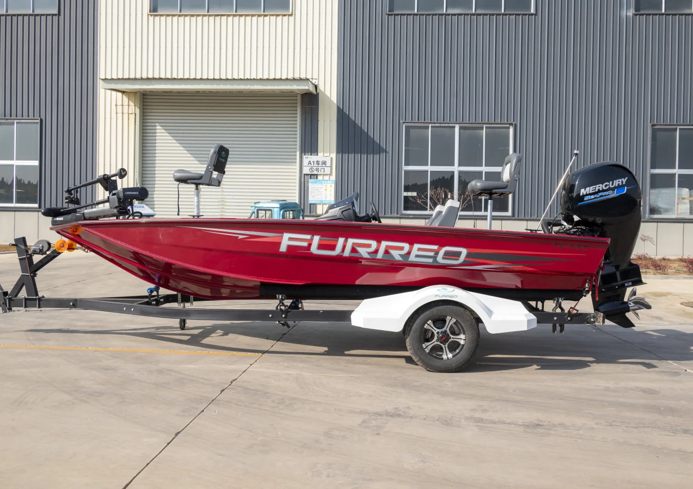 Furreo Boat FK410 410mm Length with 3 Persons 60 Horsepower Made in China Hot Sale in Europe High Quality Aluminum Hull Fishing