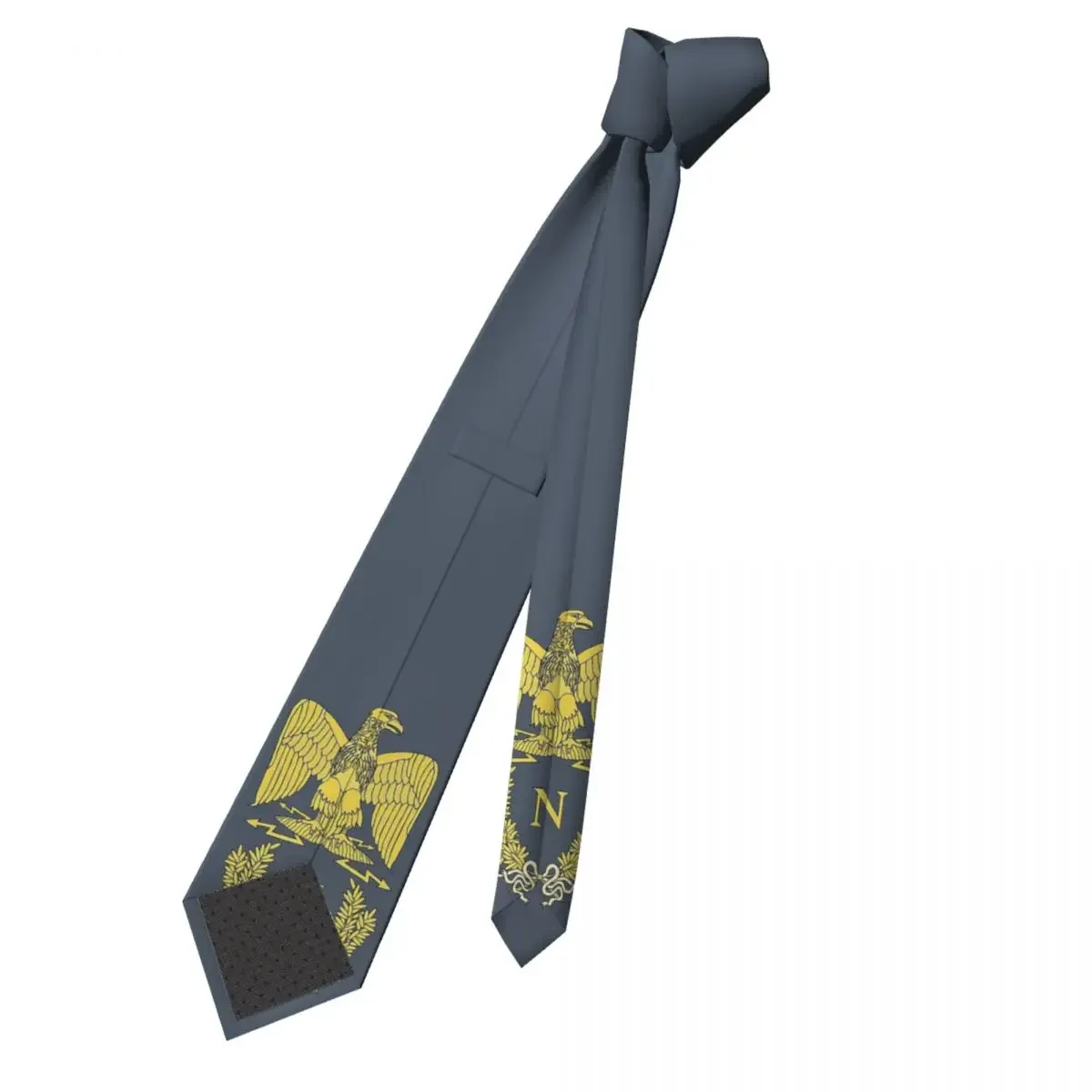 Napoleon Bonaparte Emlem Necktie Men Fashion Polyester 8 cm Narrow French Empire Neck Tie for Mens Accessories Gravatas Office