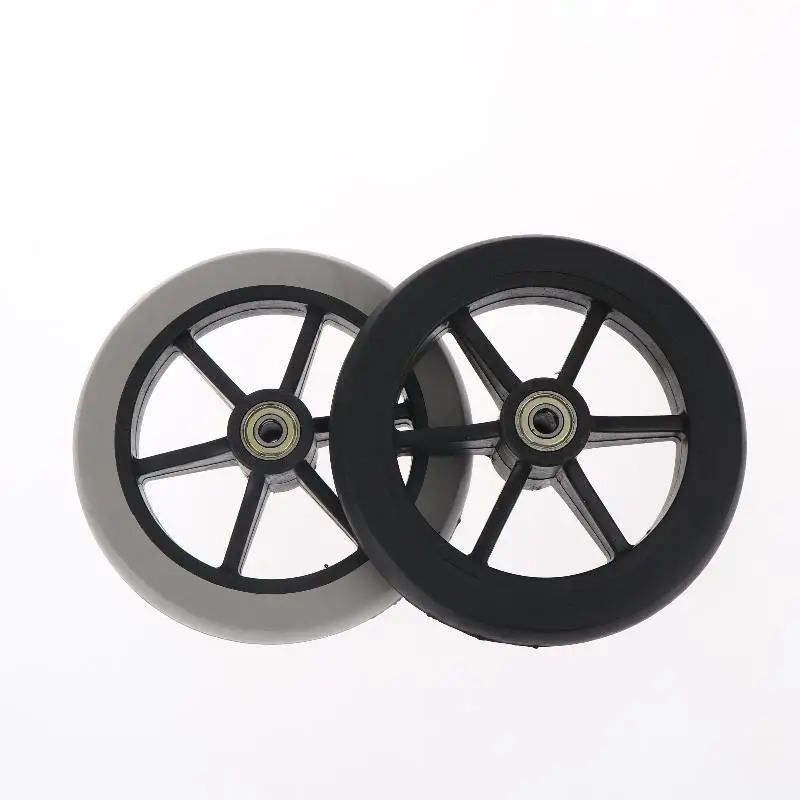 【hb】rodas-de-borracha-de-6-polegadas-flexiveis-e-suaves-rodas-dianteiras-para-cadeira-de-rodas-rodas-solidas-para-carrinho-de-compras-substituicao-para-cadeira-de-rodas