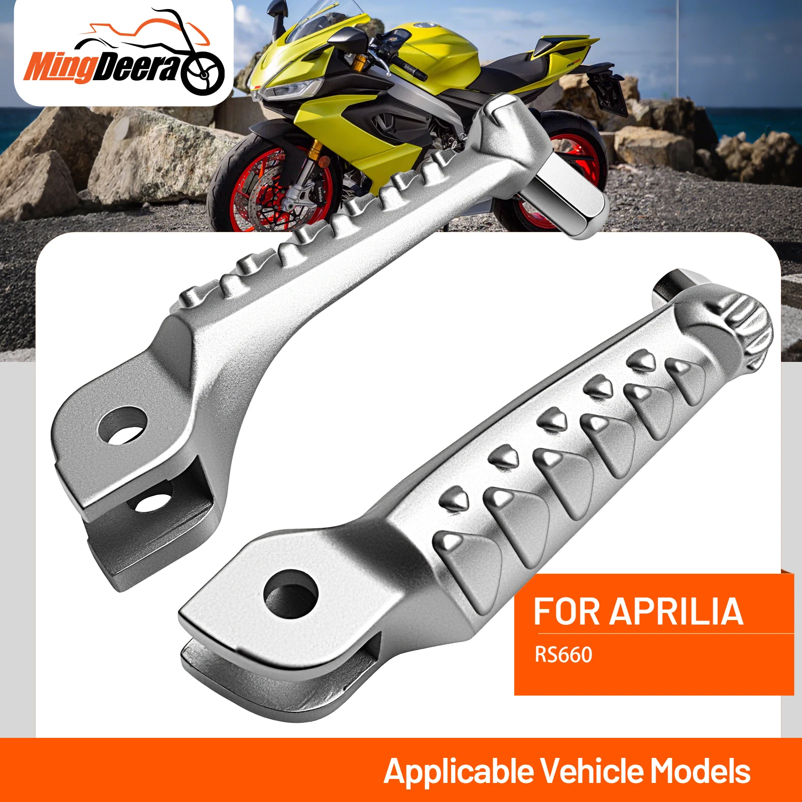 

Motorcycle Front Rear Foot Rests Foot Pegs For Aprilia RS660 2021-2023 Motorcycle Footrests Accessories