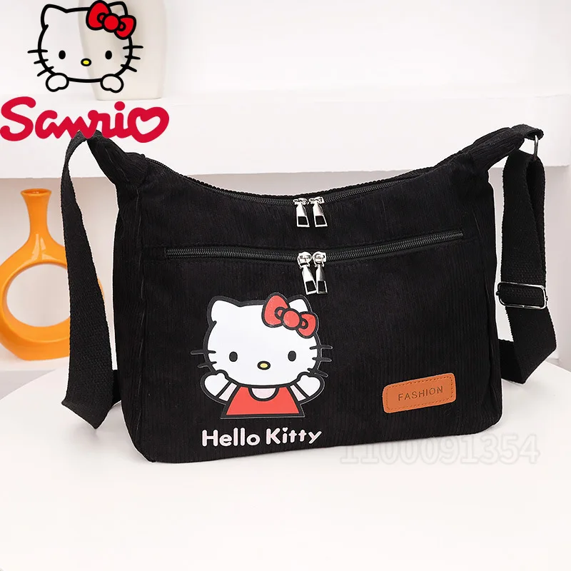 Sanrio Hello Kitty Neue Mädchen-Umhängetasche, große Kapazität, modische Mädchen-Umhängetasche, Cartoon-Mädchen-Tasche, leicht und lässig